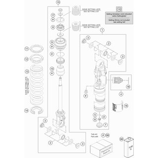 Tuerca de ajuste amortiguador M44x1,5