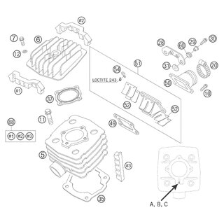 JUNTA BASE CILINDRO 0,5 MM