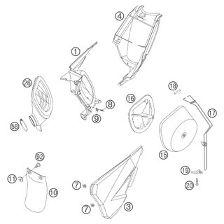 BOTA CONEXIN CARB. 85 SX 03