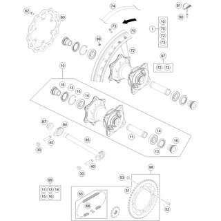 CADENA 124 RODILLOS 85 SX