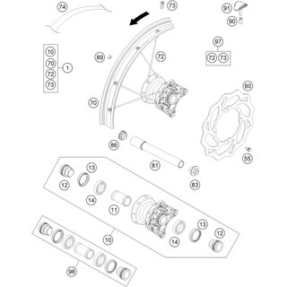 LLANTA DELANTERA AL4 17X1,40-32