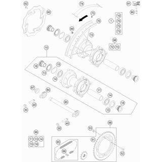 LLANTA TRASERA AL4 16X1,85-32