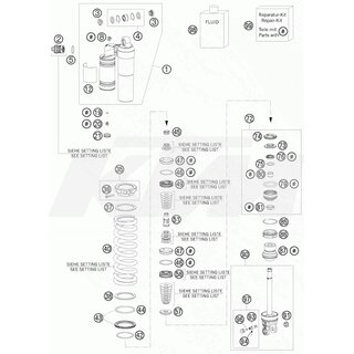 Zugstufenscheibe 16x43x7 h4