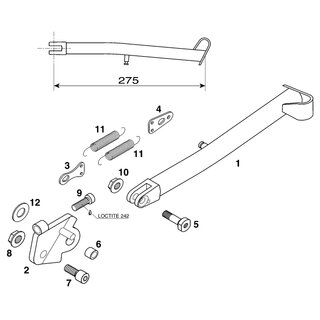 TORNILLO ESPECIAL M8 PARA CABALLETE LATERAL