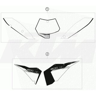 HUBRAUMAUFKLEBER 200 XC-W   10