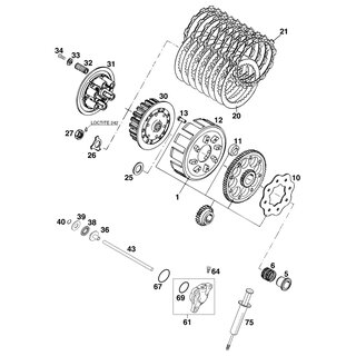 MUELLE EMBRAGUE 2,5X43 8,5W