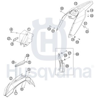 STARTNUMMERTAFEL SCHWARZ