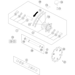 Tubo Distanciador Del Cojinete 35x2