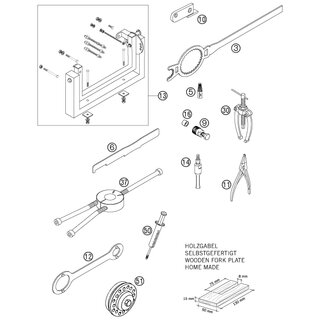 LLAVE DE SUJECIN ROTOR 2K-1/2/3/4