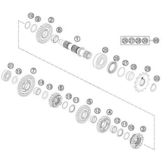 ENGRANAJE DESLIZANTE 5.G., Z=22