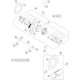 PIN TRASERO 50-Z NEGRO