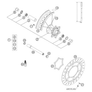 RUEDA SPINDEL FRO.D=26MM SM 03