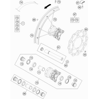 TUBO SEPARADOR DELANTERO D22MM