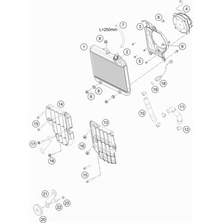 MANGUERA PREFORMADA MOTOR/REFRIGERADOR