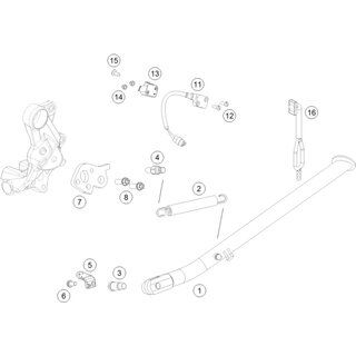 SOPORTE PARA INTERRUPTOR DEL CABALLETE LATERAL 08