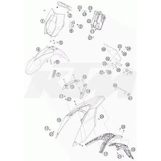 Kennzeichenhalter-Oberteil