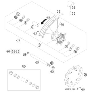 SPOKE M4,5x226-21 08