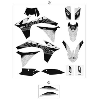 CALCOMANA TRASERA PART 500 EXC SD 13