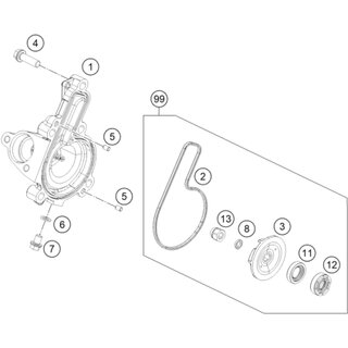 ROTOR DE LA BOMBA DE AGUA