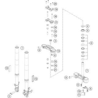 JUEGO DE COJINETES DEL CABEZAL DE DIRECCIN