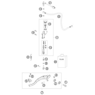 KIT REPARACIN PISTN MAGURA 13 MM