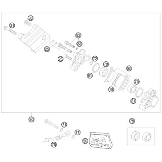 PINZA DE FRENO TRASERA CPL.50LC 04