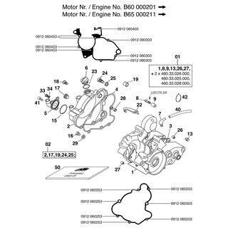 JUNTA DEL CRTER DEL MOTOR 60/65