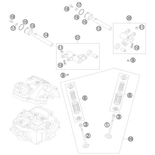 KIT DE MUELLES DE VLVULA (4X) ATV 2007