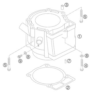 JUNTA BASE CILINDRO 0,8MM 04