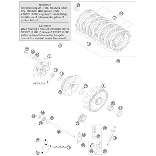 EMBRAGUE EXTERIOR H.73-T 125/200