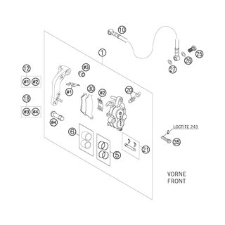 JUEGO DE FRENOS FR.TOSHIBATT2701HHB