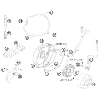 Halteblech Statorkabel