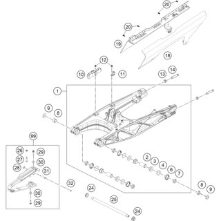 KIT PROTECTOR CADENA 250/390