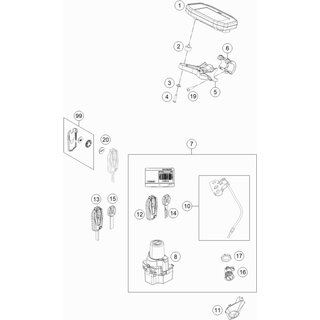 Soporte cerradura asiento