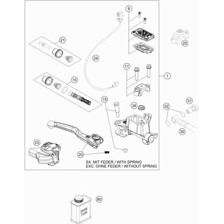 ROTURA MANUAL CILINDRO CPL. EXC 14