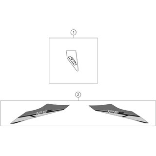 CALCOMANA PARTE TRASERA 125 EXC 14