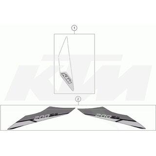 AUFKLEBER-SET HECK 200 XC-W 14