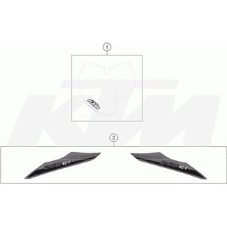 AUFKLEBER HECK 250 XC-F   2014