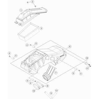 CAJA DE FILTRO CON BRIDA DE ADMISIN