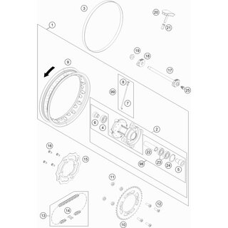 KIT RADIOS TRASEROS 10 14