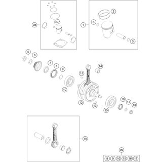 CRANKSHAF REP. KIT 250-300