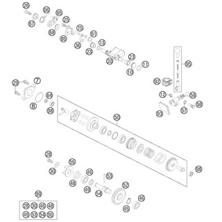 BOMBA DE AGUA REP. KIT 85 SX