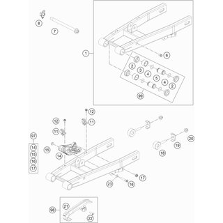 KIT PROTECTOR CADENA 50 SX