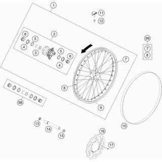 KIT RADIOS DELANTEROS 21