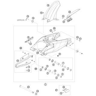 KIT GUIA CADENA TRASERA RC8