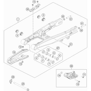SWINGARM REP. KIT 50/65 SX