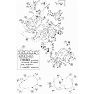 JUNTA DE LA CAJA DEL MOTOR SIL C-4400