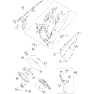 TAPA CAJA DE AIRE IZQUIERDA SD 16