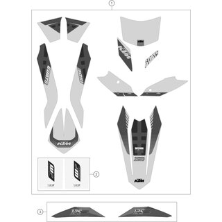 ADHESIVO REARPART 125 EXC SD 16