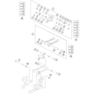 PULL ROD REP. KIT SX-F